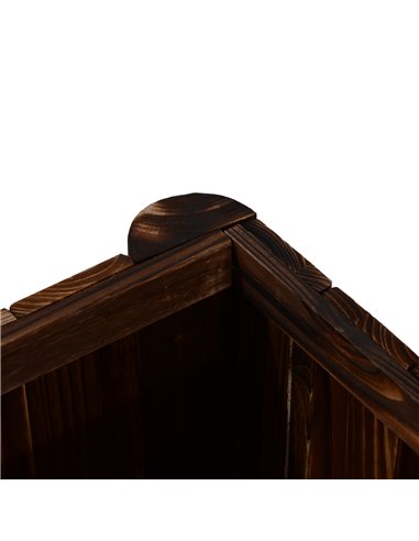 Outsunny Wooden Raised Garden Bed, 120 x 50 x 45cm Elevated Planter Box, Outdoor Flower Bed with Drainage Gaps, Easy Assembly