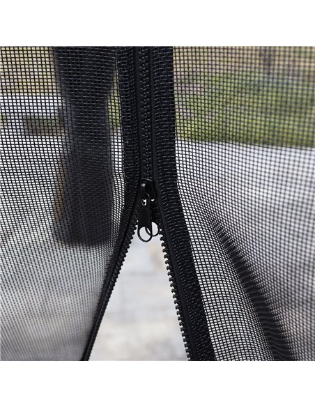 Outsunny 3.6x3m Polycarbonate Hardtop Gazebo with LED Solar Light, Aluminium Frame, Curtains - pic 18646 | FastDaddyshop