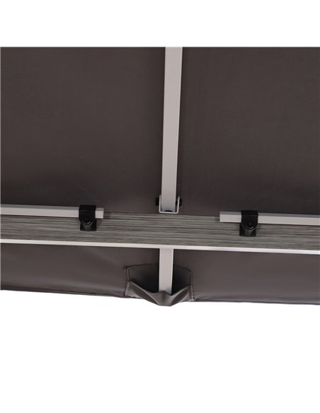 Outsunny Metal Frame Curtain Draped Outdoor Garden Gazebo Grey - pic 18655 | FastDaddyshop