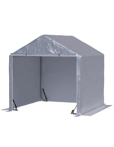 Outsunny 2x2m Garden Garage Storage, Waterproof UV-Resistant Tent, Grey - pic 18674 | FastDaddyshop