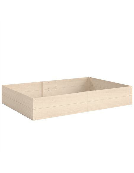 Outsunny Wooden Raised Bed for Garden, 620L Extra Large Raised Garden Bed with Open Bottom, Outdoor Elevated Planter Box - pic 186890 | FastDaddyshop