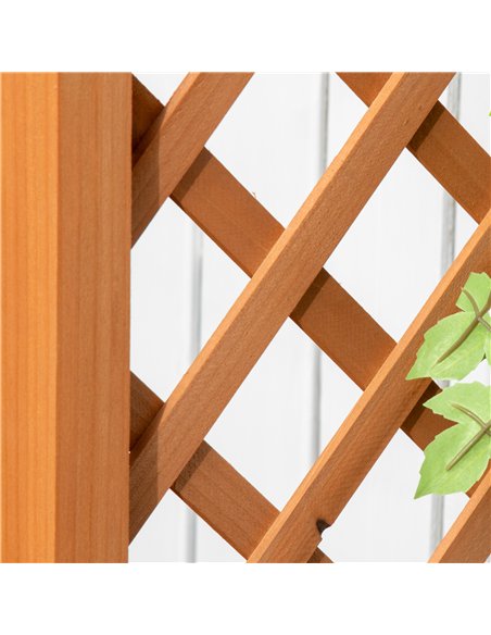Outsunny Raised Garden Bed with Arch Trellis, Freestanding Garden Planter Box for Vine Climbing Plant Flower Herb, Brown - pic 186978 | FastDaddyshop