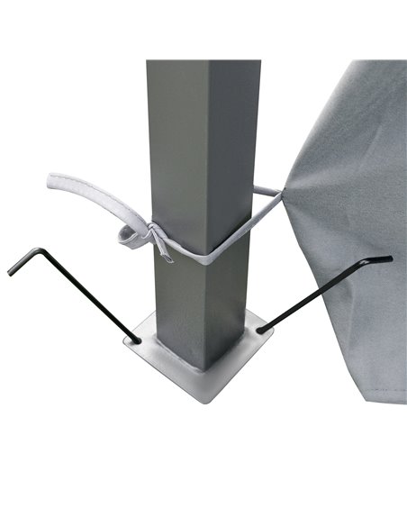 Outsunny 10 x 13ft Outdoor 2-Tier Steel Frame Gazebo with Curtains Outdoor Backyard, Black/Grey - pic 18699 | FastDaddyshop