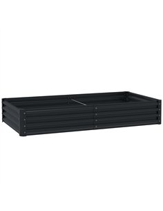 Outsunny 180 x 90cm Galvanised Steel Open Planter - 84H-211V00CG