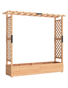 Outsunny Fir Wood 171 x 39 cm Planter and Trellis Garden Bed