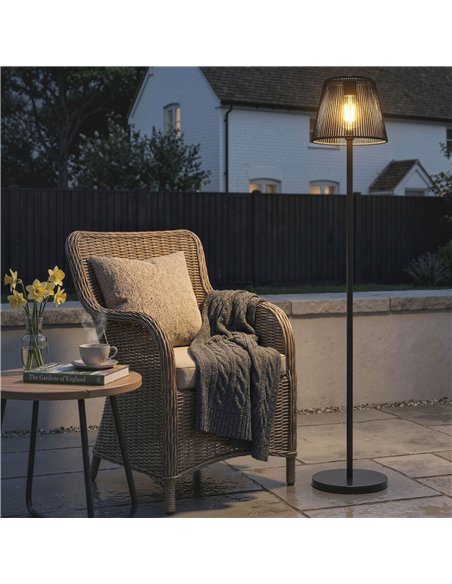 Outsunny Outdoor Solar Floor Lamp, Adjustable Height Rechargeable Floor Lamp IP44 Waterproof - pic 187230 | FastDaddyshop