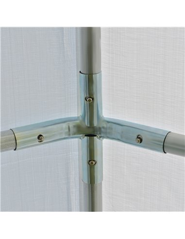 Outsunny 6x3m Garden Gazebo Marquee with Heavy Duty Steel Frame, Waterproof, White