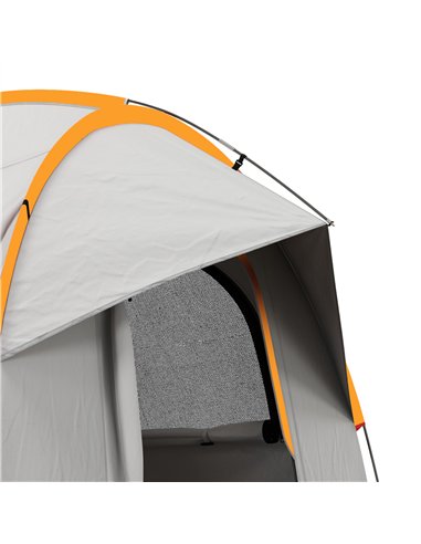 Outsunny SUV Car Tent for Camping, Waterproof PU2000mm, 5 Man Tailgate Tent, 2.4 x 2.1 m, Grey and Orange