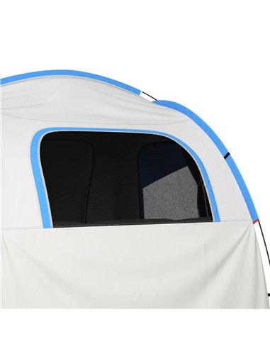 Outsunny SUV Car Tent for Camping, Waterproof PU2000mm, 5 Man Tailgate Tent, 2.4 x 2.1 m, Grey and Blue