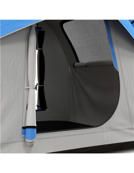 Outsunny SUV Car Tent for Camping, Waterproof PU2000mm, 5 Man Tailgate Tent, 2.4 x 2.1 m, Grey and Blue - pic 187283 | FastDaddyshop