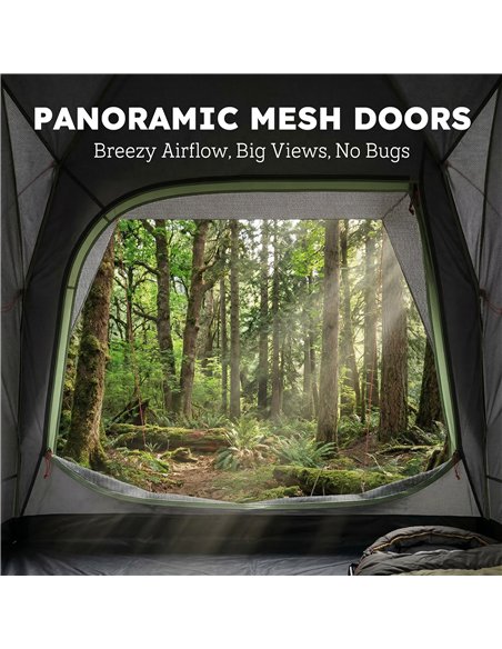 Outsunny Car Tent with 2.35m Stand-Up Height, 3000mm Waterproof Tailgate Tent with Mesh Windows for Family Camping Travelling - pic 187363 | FastDaddyshop