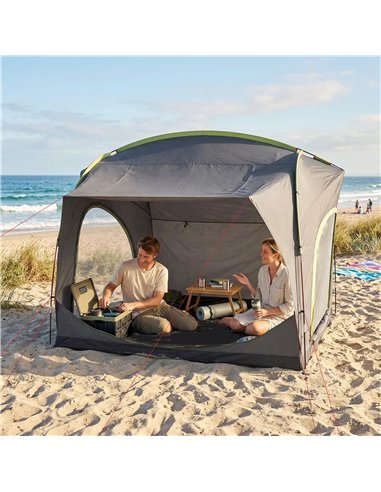 Outsunny Car Tent with 2.35m Stand-Up Height, 3000mm Waterproof Tailgate Tent with Mesh Windows for Family Camping Travelling