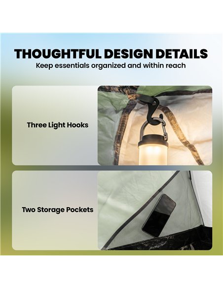 Outsunny Family Camping Tent 3000mm Waterproof Windproof Tunnel Tent 8-12 Person Two Bedrooms Green - pic 187471 | FastDaddyshop
