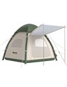 Outsunny Inflatable Camping Tent with Rainfly, 3 Man Air Tent 3000mm Waterproof Blow Up Tents, Beige