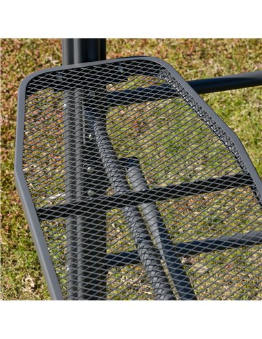 Outsunny 2.4x1.5m Grill Gazebo Outdoor BBQ with Side Shelves, Hanging Poles, Dark Grey