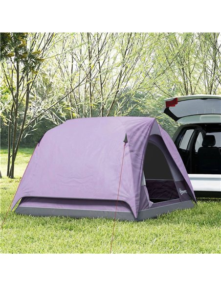 Outsunny 3-4 Person Camping Tent, Easy Set Up 3-4 Man Tent w/ Sewn-in Groundsheet, Waterproof Dome Tent w/ Mesh Windows - pic 187607 | FastDaddyshop