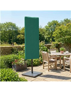 Outsunny Garden Parasol Cover, Outdoor Patio Umbrella Protector Weatherproof Garden Patio for 2-4.6m Parasol, Dark Green 2