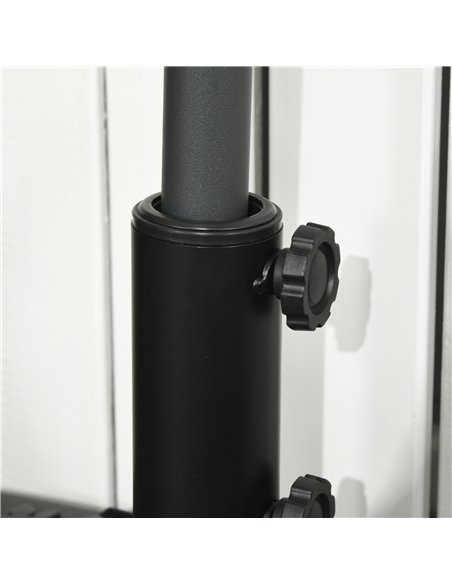 Outsunny Water/Sand Fillable Half Parasol Umbrella Base - Black - pic 188364 | FastDaddyshop