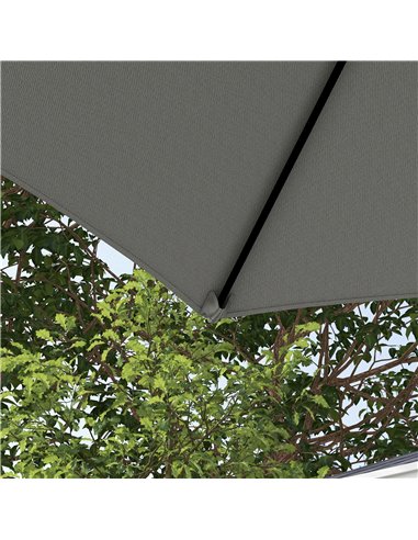 Outsunny 2.5m Rotating Cantilever Parasol - Light Grey