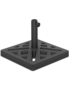 Outsunny Garden Parasol Base, 15kg HDPE Outdoor Umbrella Stand Parasol Stand with Cut-Out Design, Sun Umbrella Base for 32, 38, 