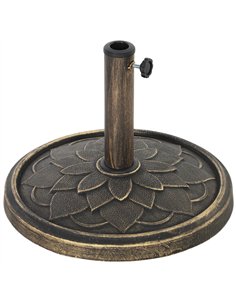 Outsunny 12kg Resin Garden Parasol Base, Round Umbrella Base, Heavy Duty Sun Umbrella Base for 32, 38, 48 mm Umbrella Poles for 