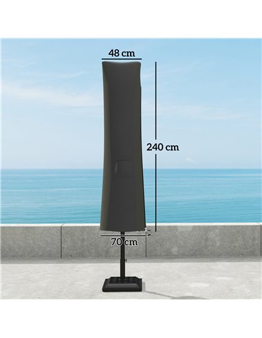 Outsunny Parasol Umbrella Cover - Grey