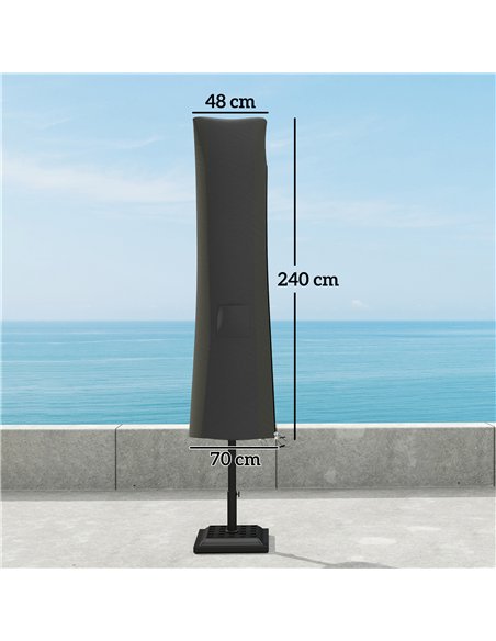 Outsunny Parasol Umbrella Cover - Grey - pic 188709 | FastDaddyshop