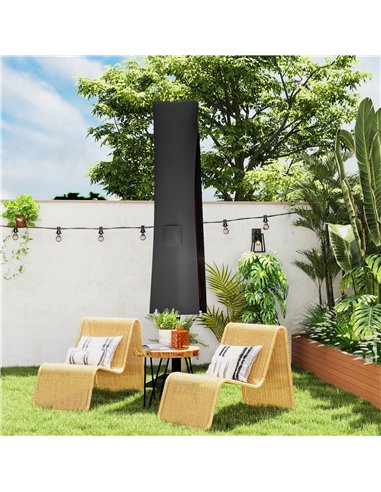 Outsunny Parasol Umbrella Cover - Grey