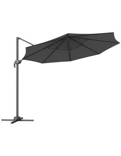 Outsunny 3 x 3m Overhanging Cantilever Parasol - Black