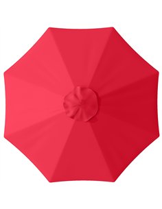 Outsunny 3 m Replacement Parasol Canopy with Top Vent, UPF 50+ Garden Parasol Replacement Canopy, 8 Rib Parasol Cover Replacemen