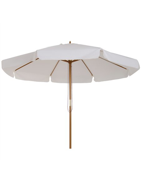 Outsunny 3.3m Elegant Wooden Parasol - Cream - pic 188959 | FastDaddyshop