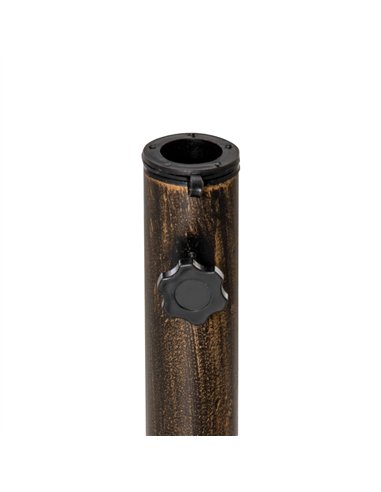 Outsunny 11.5 kg Cast Metal Round Patio Umbrella Base Stand, Umbrella Holder for Outdoor, Patio, Garden, Bronze Tone