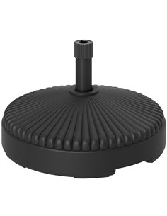 Outsunny Garden Parasol Base Holder, 28kg Sand Filled, 23kg Water Filled, Sun Umbrella Base, Φ55 x 30H cm Black