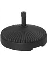 Outsunny Garden Parasol Base Holder, 28kg Sand Filled, 23kg Water Filled, Sun Umbrella Base, Φ55 x 30H cm Black