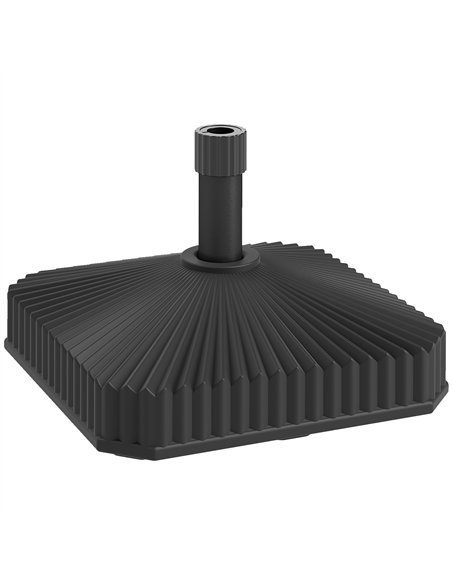 Outsunny Patio Umbrella Stand, Heavy Duty Outdoor Parasol Base, Sand/Water Filled, Black - pic 189040 | FastDaddyshop