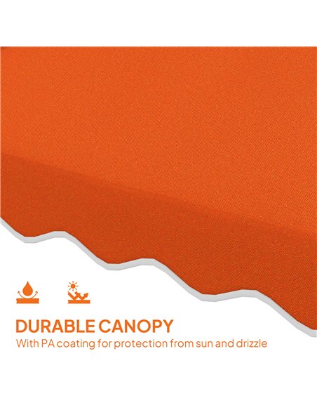 Outsunny 2.5m Cantilever Parasol with Easy Lever, Square Double Top Garden Parasol Umbrella with Ruffles and Cross Base, Overhan - pic 189062 | FastDaddyshop