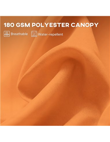 Outsunny 4.6m Double Garden Parasol - Orange