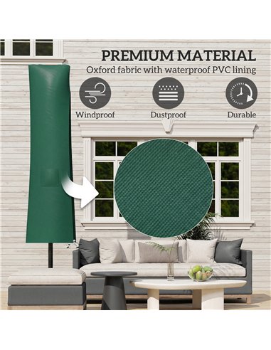 Outsunny Garden Parasol Cover, Waterproof Cantilever Banana Umbrella Protector, 240 x 48/70 cm for 3 m Cantilever Parasol