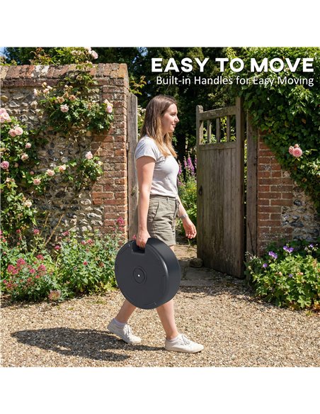 Outsunny Patio Umbrella Base 22kg Sand Filled Garden Parasol Stand forfor 38mm/48mm Poles, Black - pic 189181 | FastDaddyshop