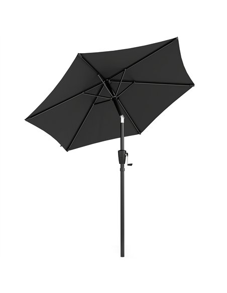 Outsunny 2m Garden Parasol Umbrella, Outdoor Table Parasol Umbrella with Crank Handle, Tilt Function, UV30+ Protection - pic 189292 | FastDaddyshop