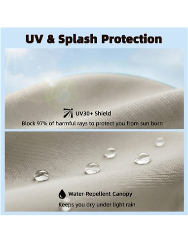 Outsunny 2m Garden Parasol Umbrella, Outdoor Table Parasol Umbrella with Crank Handle, Tilt Function, UV30+ Protection