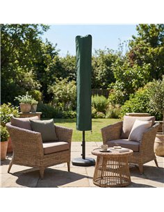 Outsunny Parasol Cover, Cantilever Umbrella Cover for 2-3.5 m Parasols, Banana Umbrella Protector with Zipper, Green 2