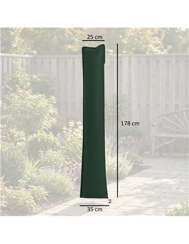 Outsunny Parasol Cover, Cantilever Umbrella Cover for 2-3.5 m Parasols, Banana Umbrella Protector with Zipper, Green