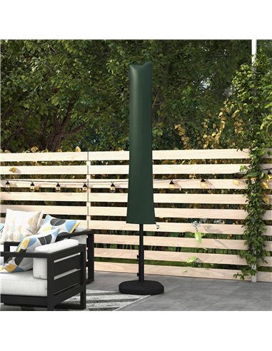 Outsunny Parasol Cover, Cantilever Umbrella Cover for 2-3.5 m Parasols, Banana Umbrella Protector with Zipper, Green