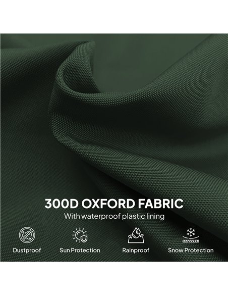 Outsunny Parasol Cover, 300D Oxford Cantilever Umbrella Cover Fit for 2-4m Parasol, Green - pic 189530 | FastDaddyshop