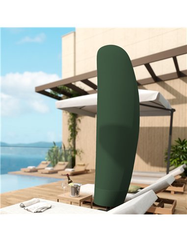 Outsunny Parasol Cover, 300D Oxford Cantilever Umbrella Cover Fit for 2-4m Parasol, Green
