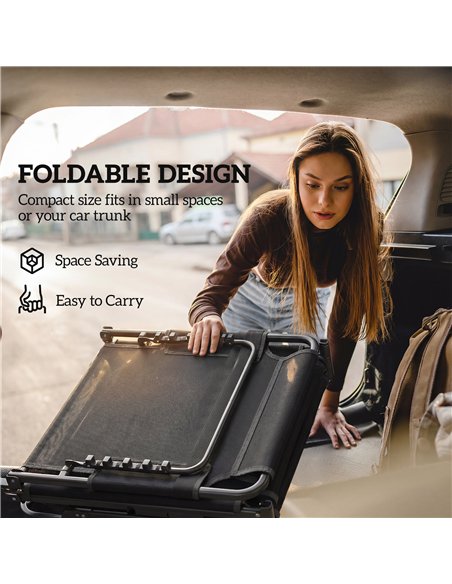 Outsunny Folding Sun Loungers for Garden Set of 2, 5-Position Oversized Camping Bed Recliner with Cushions, Dark Grey - pic 190026 | FastDaddyshop