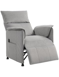 HOMCOM Power Recliner Chair, Reclining Chair with Remote, Pocket Springs, Silent Motor and Side Pockets, Grey