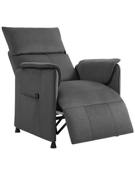HOMCOM Power Recliner Chair, Reclining Chair with Remote, Pocket Springs, Silent Motor and Side Pockets, Black - pic 190174 | FastDaddyshop