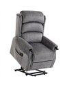 HOMCOM Power Lift Recliner with Vibration Massage and Heat, Lift Chair for Tall with Wood Grip, Pocket Spring, Light Grey